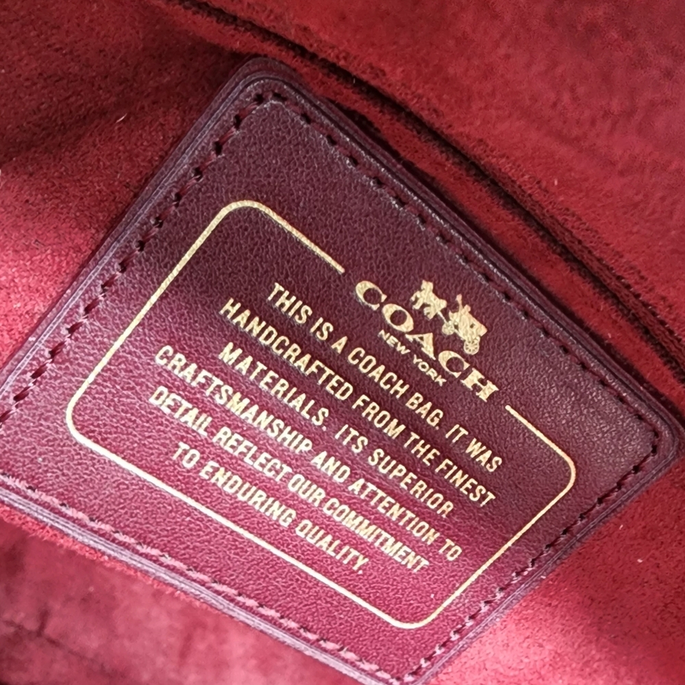 Coach Signature Sierra Exotic Mix Leather Satchel Handbag with FLAW - Picture 16 of 16